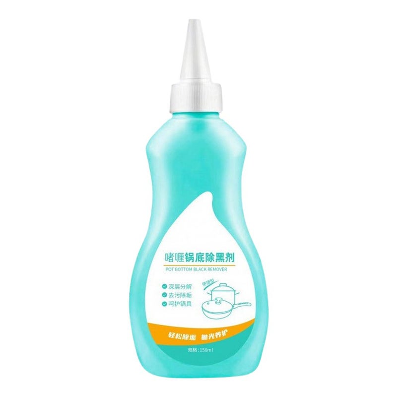 This gel cleaner removes black grime from the bottom of pots and pans, as well as stainless steel and burnt iron pots and frying pans. It's a multi-functional cleaner.